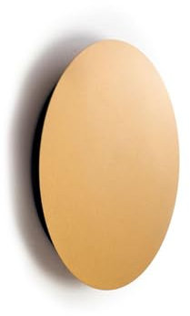 LED Wandlampe innen Metall in Gold matt Ø 25 cm rund warmweiß 3000 K 130 lm indirektes Licht Modern Wandleuchte Flur Wohnzimmer