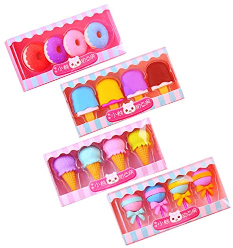 KOMBIUDA 16-teiliges Radiergummi-set Für Kinder Bezaubernde Radiergummis in Tierform Für Die Schule Mini-radiergummis Niedliches Cartoon-radiergummi-set Pädagogische Hilfsmittel