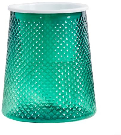 CWOQOCW Vaso per piante autoirrigante, vaso per fiori automatico, trasparente, auto-irrigante, per ufficio, per orchidee, viola africana, giglio della pace (verde 150#)