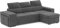 BUDWING John Sofá Cama Esquinero 4 Plazas - Chaise Longue Reversible, Reposacabezas Ajustable y 2 Pufs – Tapizado en Poliéster – Estilo Moderno – 263x161x96 cm – Gris Oscuro