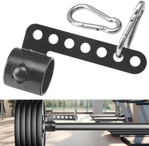 Belt Squat Bar Machine Attachment Compatible With 2 in Olympic Barbell Bar, Landmine D-Handle Cable T Bar Row