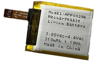 Backupower Replacement APP00296 Battery Compatible With Fossil Gen 5 Fossil 1ICP4/24/28 3.8V 310mAh