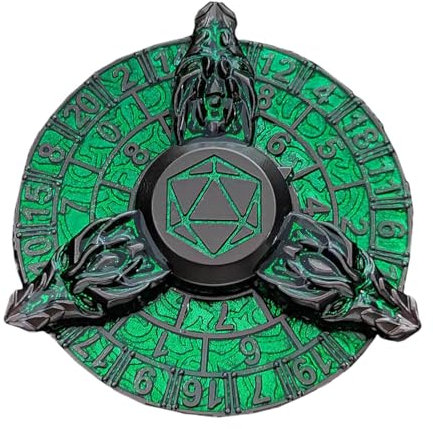 Jiimhte Moneta per dadi, dadi della roulette | Set di dadi drago portatili poliedrici | Giocattoli Fidget, spinner della roulette, dadi da gioco di ruolo, dadi in metallo per giochi da tavolo