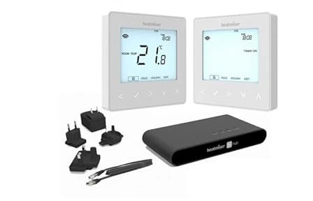 Heatmiser neoKit2 Smart Heating Thermostat & Hub Kit White