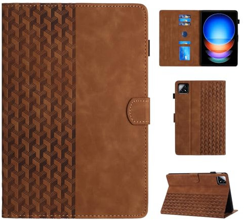 CASAFUNY Custodia Cover per Xiaomi iPad 6S Pro 12.4 Pollici Custodia Protettiva Magnetica Cover Funzione Stand Ultra Sottile con Auto Sonno/Sveglia per Xiaomi iPad 6S Pro 12.4,Marrone