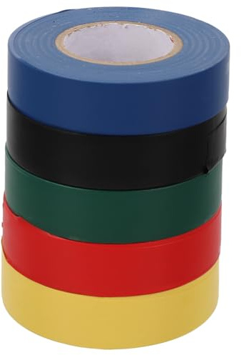 iplusmile 5pcs Insulating Tape Electrical Pvc Tape Heat Resistant Water Resistance for Wiring Insulation in Home Projects