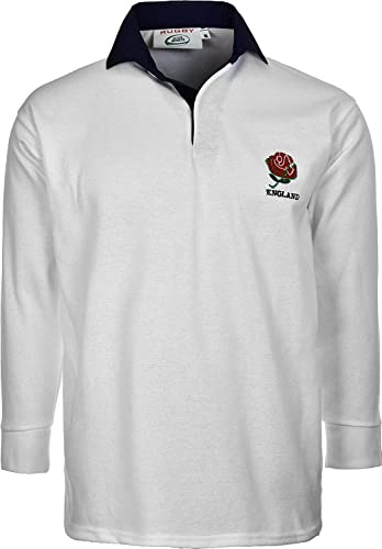 England Rugby Shirt Men’s Long Sleeve - Rugby Jersey for Fans and Players