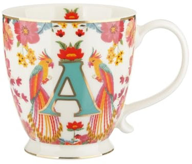 KASANOVA Tazza Mug Lettera A 450 ml Royal Garden
