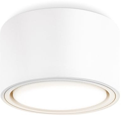 GeyouLux LED Aufbauspots Weiß - Ø95x55mm - Aufputz Deckenspots Inkl. 6W 680LM GX53 Modul 230V-4000K Neutralweiß - Aluminium Aufbauleuchte, Deckenstrahler
