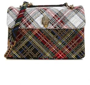 Tasche Kurt Geiger Fabric Kensington aus zweifarbigem Tartan mit Strass - Fabric KensinGTON 3584199609 - Gr, mehrfarbig, Einheitsgröße