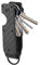 Gugxiom Organizador de llaves con destornillador, aleación de aluminio, soporte para llaves, estuche de almacenamiento compacto para 2-6 llaves, Fibra de carbono negra, 8*2*2