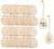 HERZONE 80pcs kleine Ostern Holzanhänger Ostereier zum Bemalen Ostern Eier Holzscheiben mit Loch zum Aufhängen (eggs-5x3.8cm)