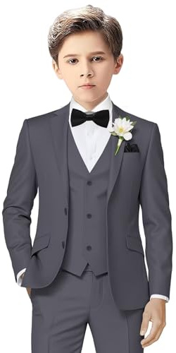 Jungenanzug, 3-teilig, Smoking-Anzüge für Jungen, Hochzeit, Ostern, Outfits, Kinder, formeller Anzug, Kleid, Jacke, Weste, Hose, Fliege