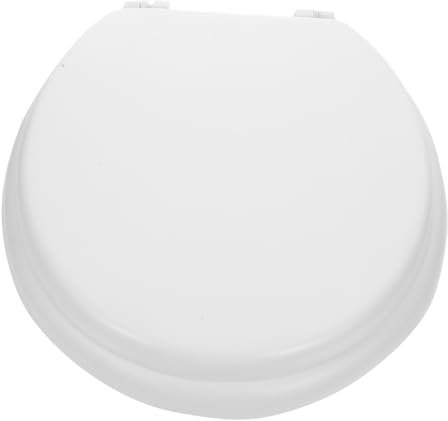 Hemobllo Foam Toilet Seat Padded Toilet Seat Cushion Elongated Soft Thickened Replacement Lid White Compatible for Bathroom Use