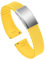 ULLCHRO Uhrenarmband 20mm 22mm Gummi FKM Schnellverschluss, Fluorkautschuk Armband für Herren mit Edelstahl Schnalle, Ersatzarmband für Uhren für Sportuhren und Taucheruhren (21mm, Gelb)