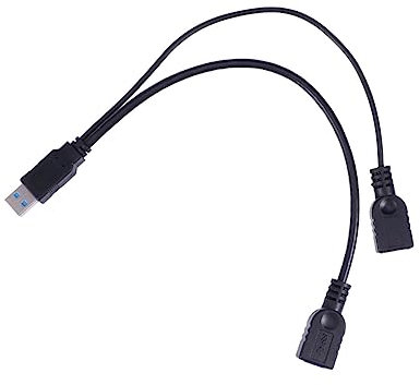 SHINEOFI Câble Adaptateur USB Micro USB Hub avec Ports Noir Extension De Données pour Téléphones Et Rapide Et Durable