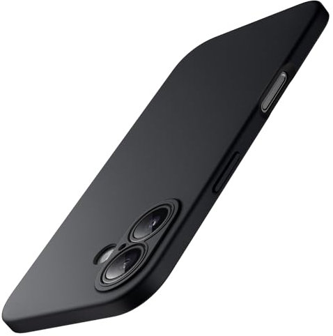 JETech Slim Fit Case for iPhone 16 6.1-Inch, Camera Lens Full Protection, Soft TPU Thin Protective Phone Cover with Matte Finish, Shockproof (Black)
