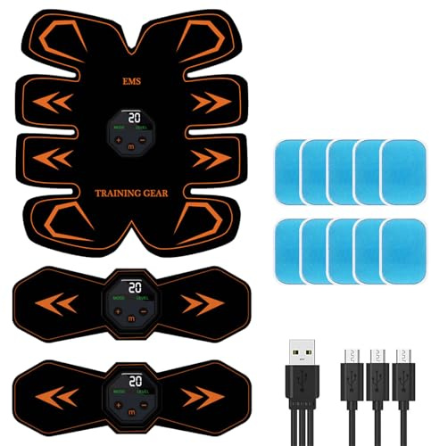 Vtizikl ABS Trainer Muscle Stimulator,EMS Training Device, Abdominal Muscle Trainer, Portable Muscle Stimulator,Electric Abdominal Muscle Toner For Abdominal/Arm/Leg/Hip Training