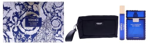 Versace Eau Fraiche Extreme Eau de Parfum Gift Set 2025-100ml EDP, 10ml Travel Spray and Toiletry Pouch