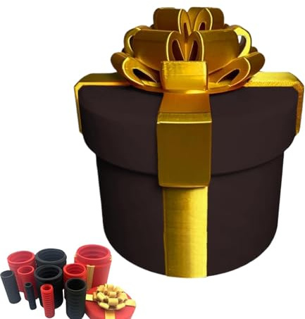 Ärgerliche Verschachtelte Schrauben Geschenkbox, 7x7x8,6cm 3D Gedruckte Scherz Geschenkbox, Wiederverwendbare Matrjoschka Puppen Für Geburtstage, Hochzeiten, Abschlussfeiern