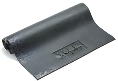 York Fitness Equipment and Exercise Mat - Non-slip Rubber Gymnastic mats,Exercise Camping Mats – For Yoga, Treadmills, Benches, Cycles, Rowers and Cross Trainers – Large – 182cm/76cm