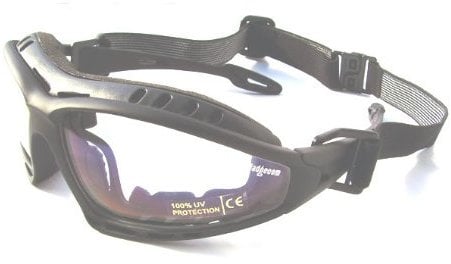 Ladgecom Clear Lens TR90 Black Frame Cycling, Running & Ski Sports Sun Glasses & Goggles with Headband