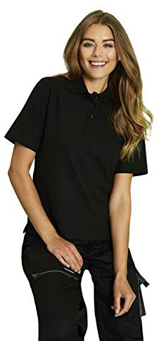 Ladies Polo Shirt Short Sleeve Leisure Casual Tee Top Sports Work Workwear
