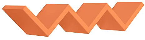 MODULARREDO | SAETTA Mensola da Muro, Mensola Cameretta, Mensola da Parete, 57x11 p15.5 cm, Arancione - Made in Italy