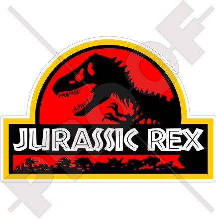 Jurassic Tyrannosaurus Rex Aufkleber 140 mm