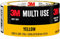 3M Nastro adesivo colorato multiuso, giallo con forte adesivo e retro impermeabile, nastro adesivo multi-superficie per uso interno ed esterno, 4 cm x 18 m, 1 rotolo (3920-YL)