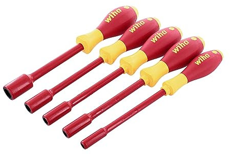 Wiha 32292 Isoliertes Steckschlüssel-Set, Zoll, 1000 Volt, 5-teilig