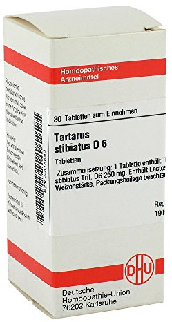 TARTARUS STIBIATUS D 6 Tabletten 80 St