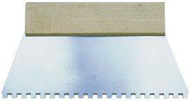 Hufa Kleberspachtel Stahl Holzgriff 180mm 8x8mm gezahnt