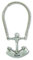Vagabond House Pewter Ship Anchor RUM Decanter Tag / Liquor Bottle Label- Handcrafted Quality Detail Engraved 2.25 inch Tall