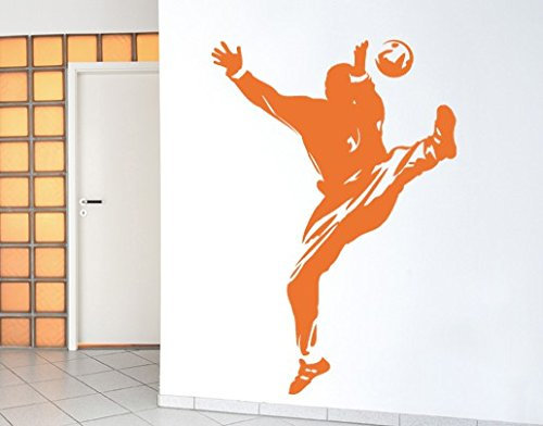 Apalis Wandtattoo No.UL557 Handball Tormann Sport Mannschaft Hobby Spiel Tor, Farbe:Weiß;Größe:107cm x 75cm