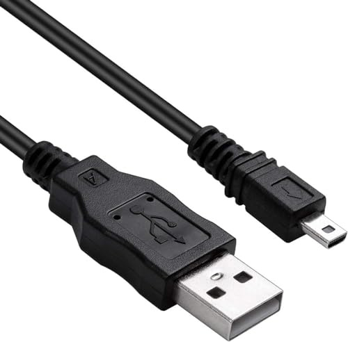 VIVITAR ViviCam USB Data Transfer & Charging Cable – 8PIN D6 Camera Lead Compatible with ViviCam 3000, 4345, 5195, 6300, 8300, iTwist, X014, X022, X137 & More – USB Sync and Charge Cord
