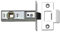 Merriway BH04347 Zinc Plated Tubular Mortice Latch, 63 mm 2.5 inch