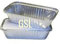 GSL 50 x Large Aluminium Foil Food Storage Containers Catering Grade + Lids No6a