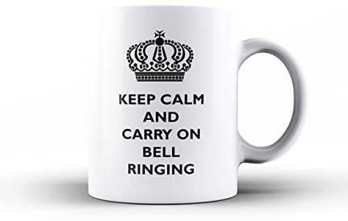 Keep Calm And Carry On Bell Ringing - Tea/Coffee Mug/Cup - Gift Idea