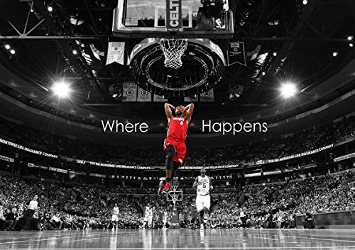 Poster Lebron James Basketball Jump Wall Art