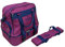 Acclaim Farne Midi Nylon Four Bowl Level Lawn Flat Green Short Mat Bowls Bag And Four Bowls Carrier (Burgundy/Navy Blue)
