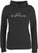 Pullover Damen Hoodie Frauen - Geschenk für Hundebesitzer - Herzschlag Hund - S - Anthrazit meliert - Geschenke hundepullover hundefan herzlinie Fun-Kapuzenpullover Hundehalter Hoody mit Hunde