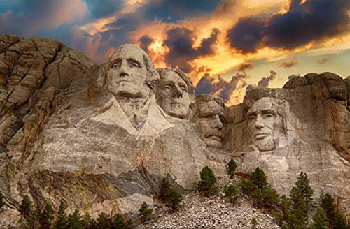 hansepuzzle 63819 - Mount Rushmore Nationaldenkmal Puzzle 500 Teile | Hintergründe Puzzle mit hochwertiger Puzzle Aufbewahrung: Kartonbox und wiederverschließbarem Beutel | Puzzle-Maße: 46 x 30 cm