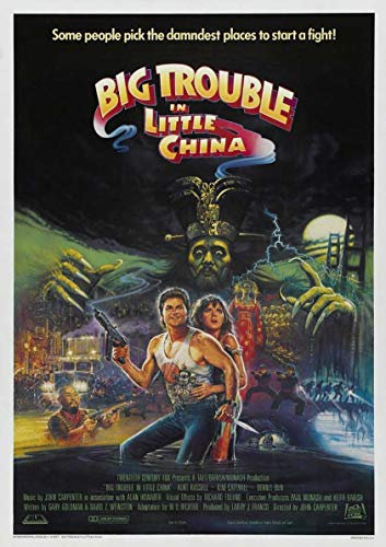 Sende Big Trouble In Little China Filmplakat Wandkunst