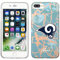 Prime Brands Group Handyhülle für Apple iPhone 8 Plus/7 Plus/6S Plus – Blau/Roségold – NFL lizenzierte Los Angeles Rams