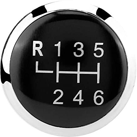 KIMISS 6-Gang-Schaltknauf Schalthebel, Auto-Schaltknauf Schalthebel Abdeckung Emblem Abzeichen Kappe Verkleidung für T5 T5.1