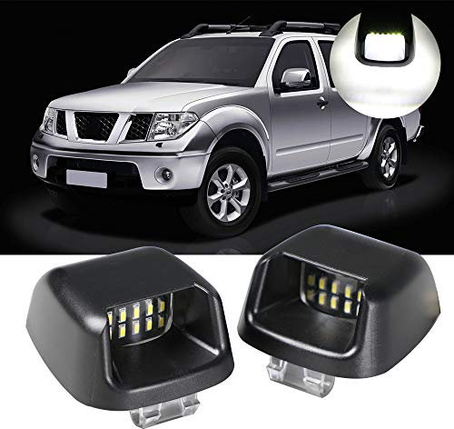 LED License Number Plate Light Rear Lamps for N-issan N-avara D40 2004-2018 Car Accessories Auto Assembly White 2 pieces