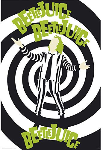 ABYSTYLE Beetlejuice 61 x 91,5 cm / 24,2 x 35,8 Zoll Maxi-Poster – Gerollt geliefert – Kunstposter – Wandposter – Poster & Drucke | Beetlejuice Merchandising