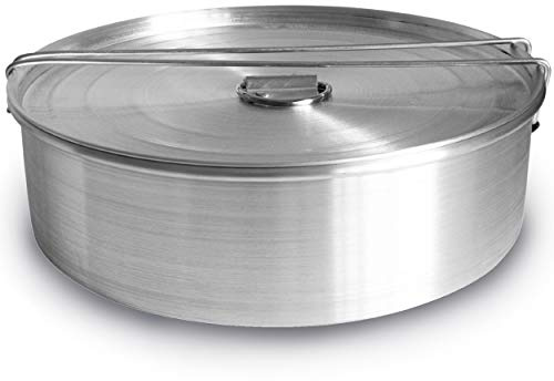 GLOBE ROCKET Kuchenform mit Deckel – Übergroße XL (26,7 x 8,1 cm) – authentische mexikanische Kuchenform – Kuchenformen zum Backen mit Wasserbad – Molde para Flan – Flaneras Moldes con Tapa Baño Maria