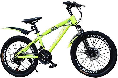 MU Fahrräder Schulkinder Fahrrad 18 Zoll 20 Zoll-Junge Und Mädchen Im Freien Fahrradbergsteigen Mountainbike Variable Speed ​​Fahrrad,Gelb,20Inches